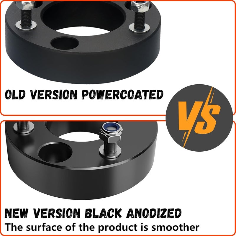 Lifronkit 2" Front Leveling Lift kit for Dodge Ram 1500 2006-2024 4WD, Raise 2 Inch Front Strut Spacers Compatible with Dodge Ram Suspension Lift Kits 2006-2023 Black Anodized(new version) - Image 2
